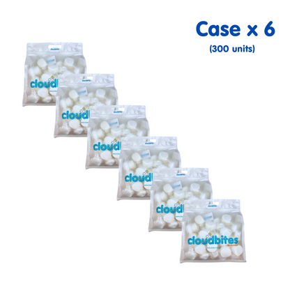 Cloudbites | Toasters | Case x 6 bags | Each bag x 50 units | Total 300 units | Individually Wrapped