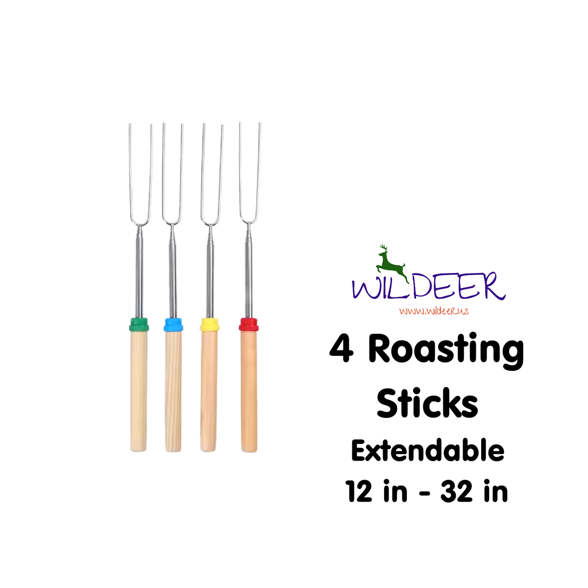 COMBO | Cloudbites Toasters x 50 + Extendable Roasting Sticks x 4