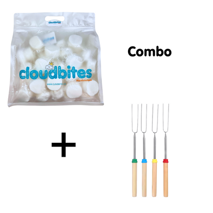 COMBO | Cloudbites Toasters x 50 + Extendable Roasting Sticks x 4