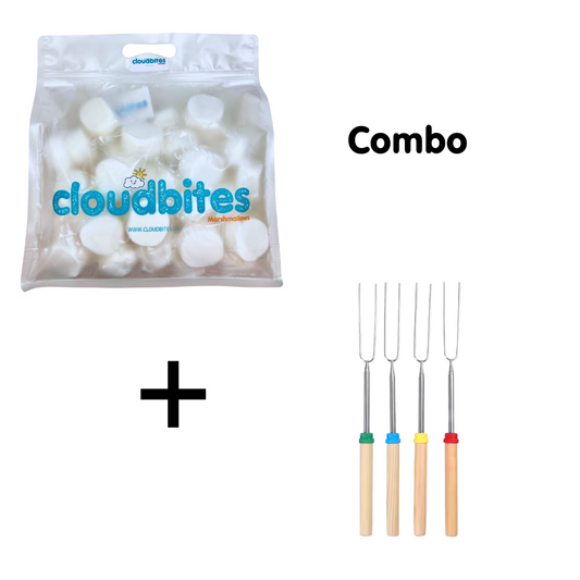 COMBO | Cloudbites Toasters x 50 + Extendable Roasting Sticks x 4