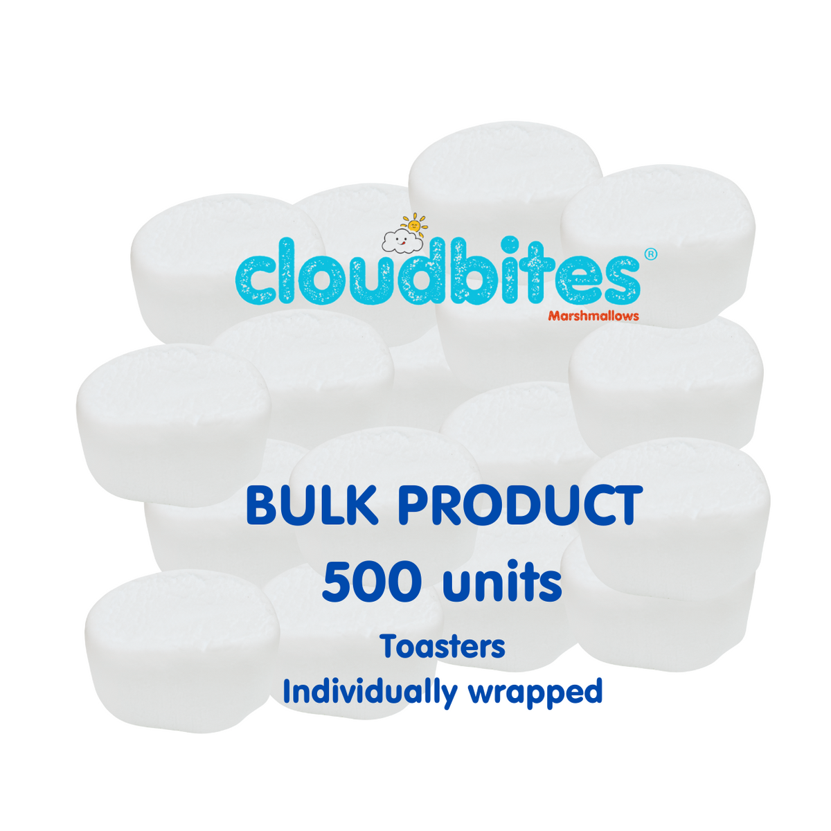 Cloudbites | Toasters | Bulk Box x 500 units | Individually wrapped